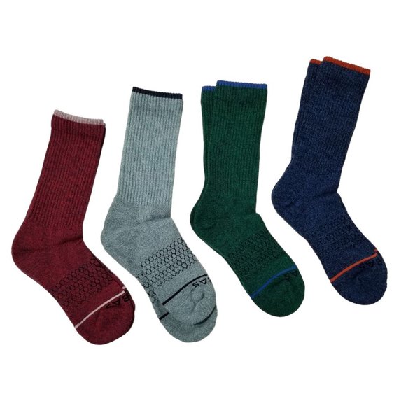 Bombas Underwear & Socks Nwt Bombas 4pack Unisex Merino Wool Calf